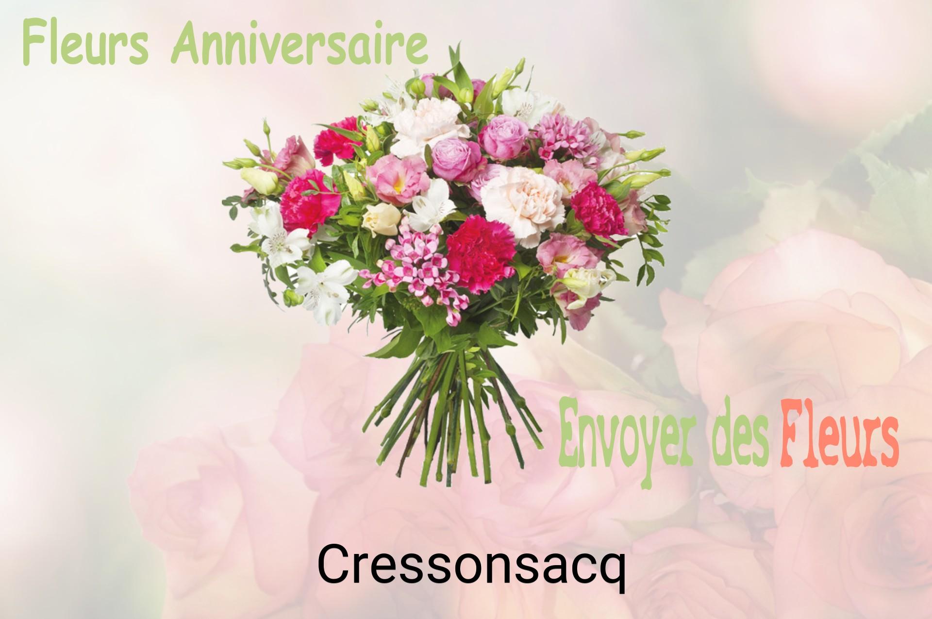Bouquet de fleurs d’anniversaire livré à Cressonsacq